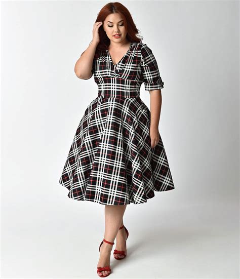 1950s swing dress plus size